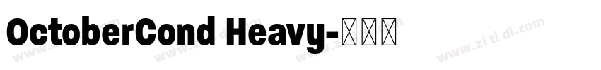 OctoberCond Heavy字体转换